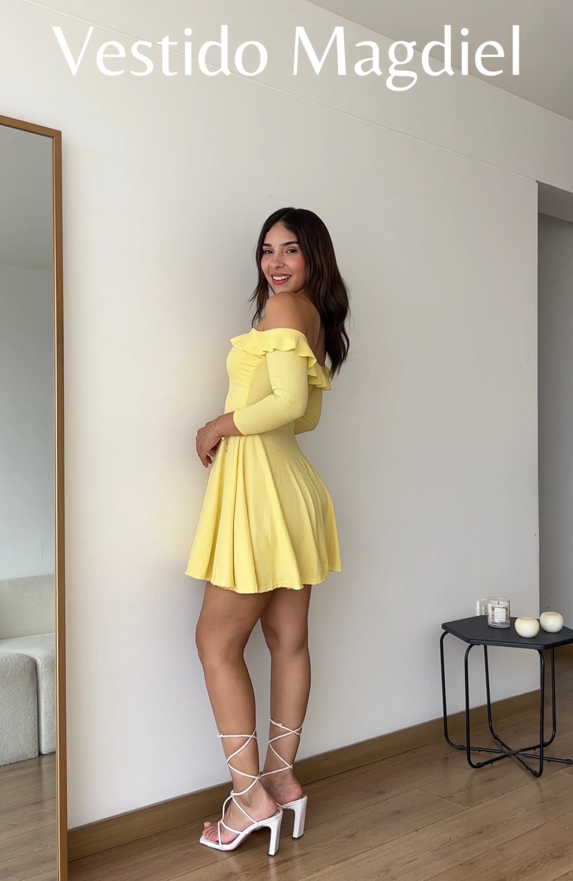 Magdiel vestido amarillo