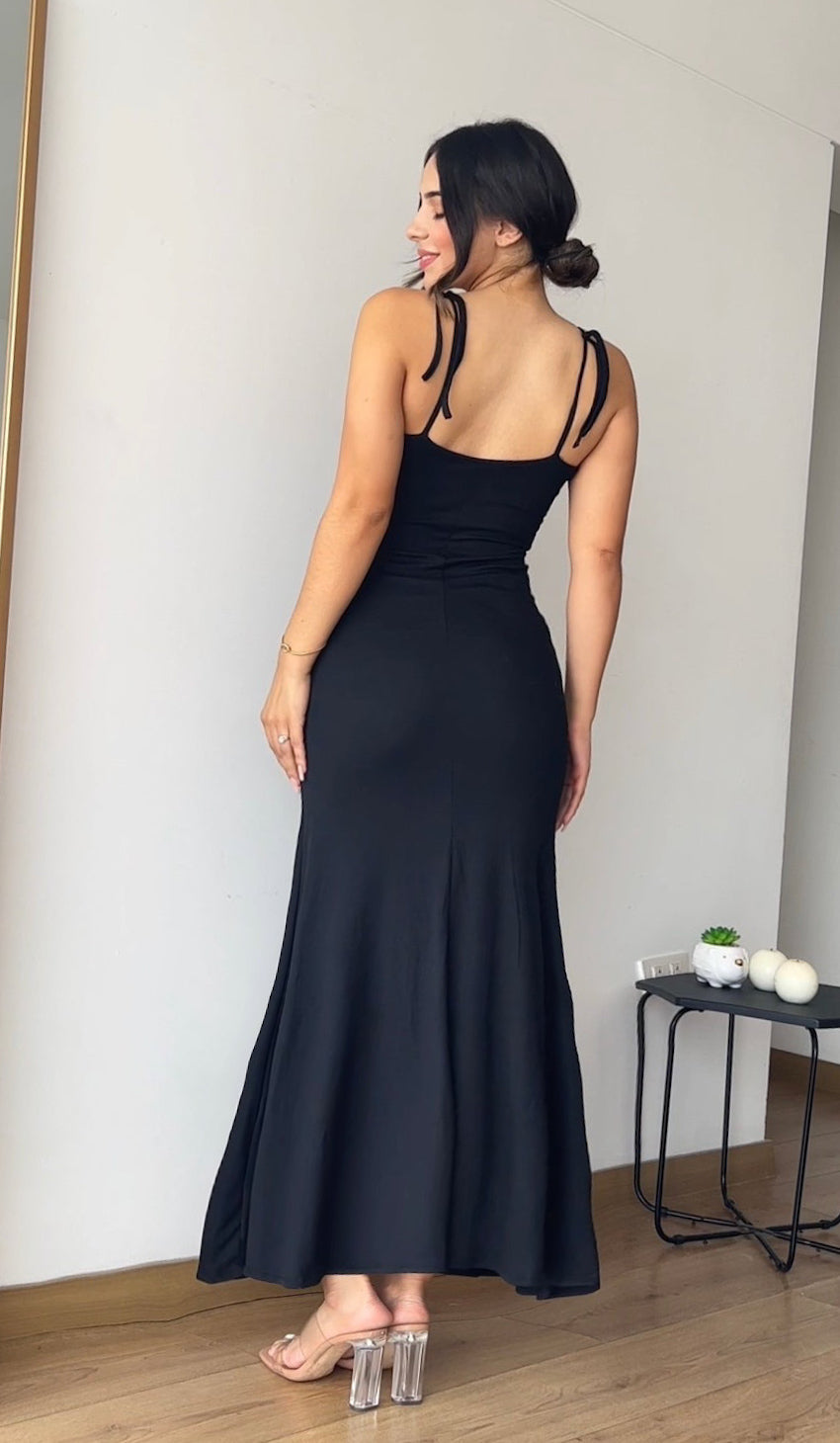 Jennifer Maxi vestido negro