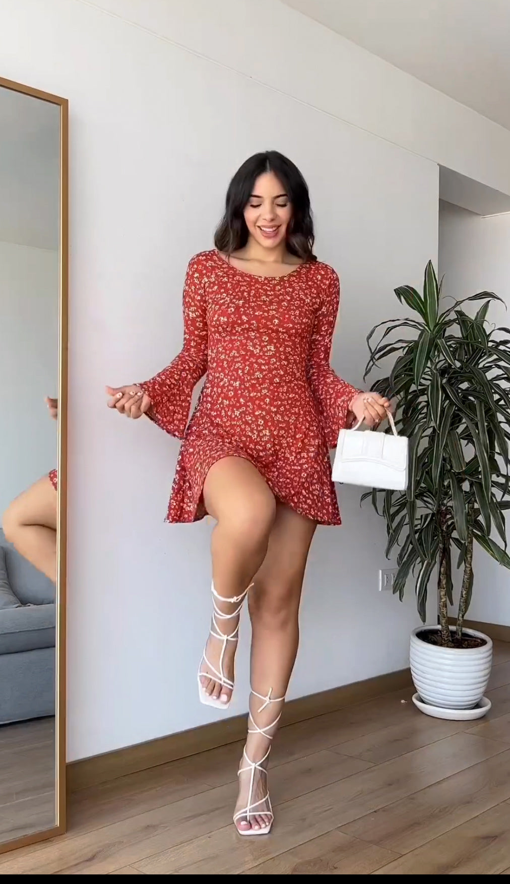 Andrea vestido ocre